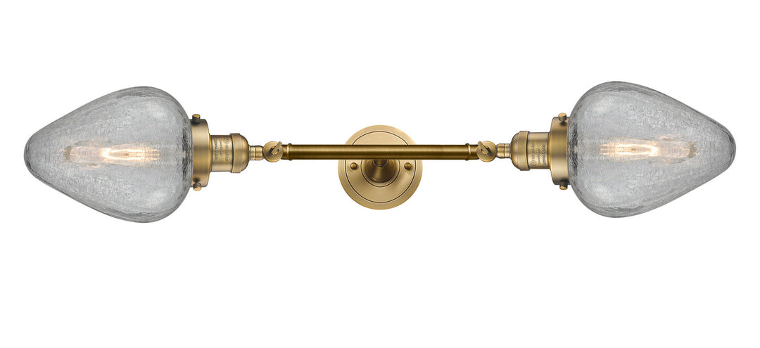 Innovations Franklin Restoration 208L-BB-G165-LED Bath Vanity Light 7 in. wide - Brushed Brass