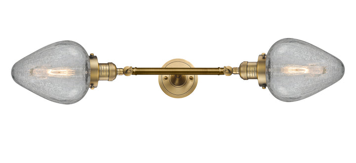 Innovations Franklin Restoration 208L-BB-G165-LED Bath Vanity Light 7 in. wide - Brushed Brass