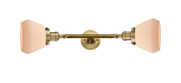 Innovations Franklin Restoration 208L-BB-G171 Bath Vanity Light 7 in. wide - Brushed Brass
