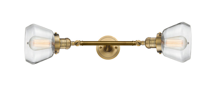 Innovations Franklin Restoration 208L-BB-G172 Bath Vanity Light 7 in. wide - Brushed Brass