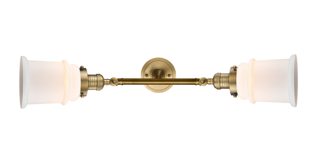 Innovations Franklin Restoration 208L-BB-G181-LED Bath Vanity Light 6 in. wide - Brushed Brass