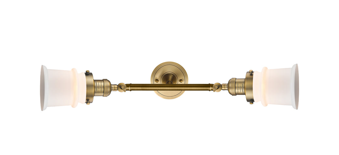 Innovations Franklin Restoration 208L-BB-G181S-LED Bath Vanity Light 6 in. wide - Brushed Brass