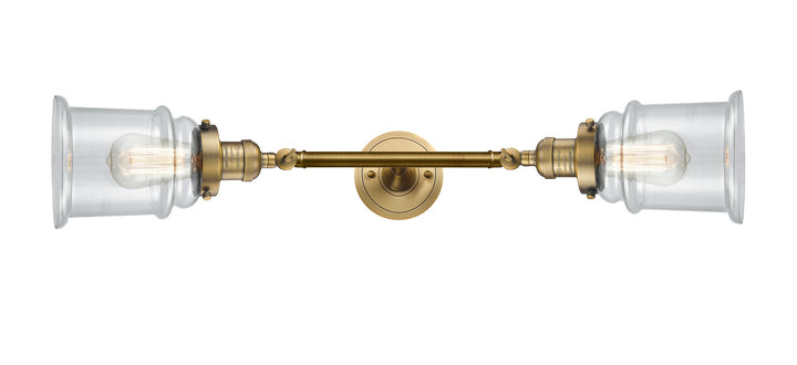 Innovations Franklin Restoration 208L-BB-G182 Bath Vanity Light 6 in. wide - Brushed Brass