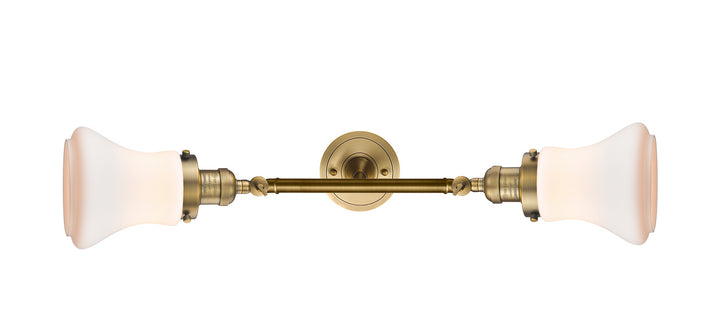 Innovations Franklin Restoration 208L-BB-G191-LED Bath Vanity Light 7 in. wide - Brushed Brass