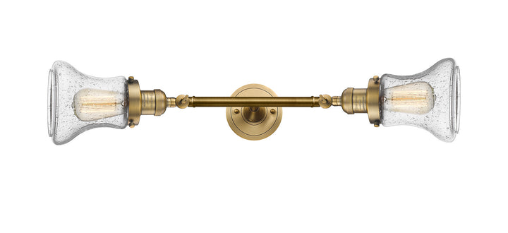 Innovations Franklin Restoration 208L-BB-G194-LED Bath Vanity Light 7 in. wide - Brushed Brass