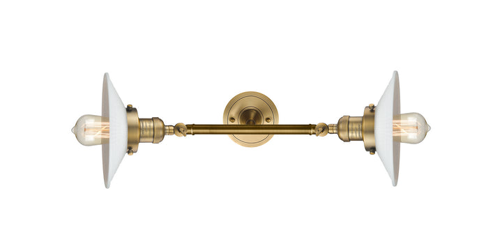 Innovations Franklin Restoration 208L-BB-G1-LED Bath Vanity Light 9 in. wide - Brushed Brass