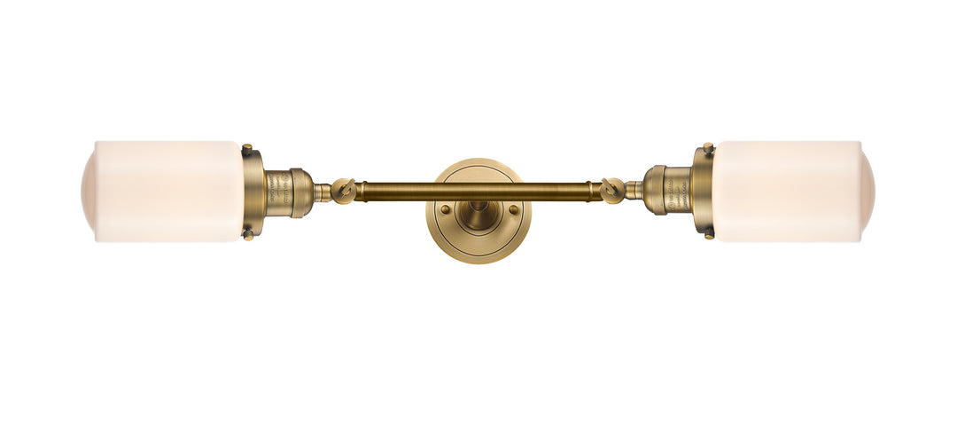 Innovations Franklin Restoration 208L-BB-G311-LED Bath Vanity Light 5 in. wide - Brushed Brass