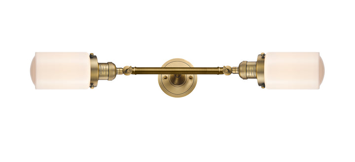 Innovations Franklin Restoration 208L-BB-G311-LED Bath Vanity Light 5 in. wide - Brushed Brass