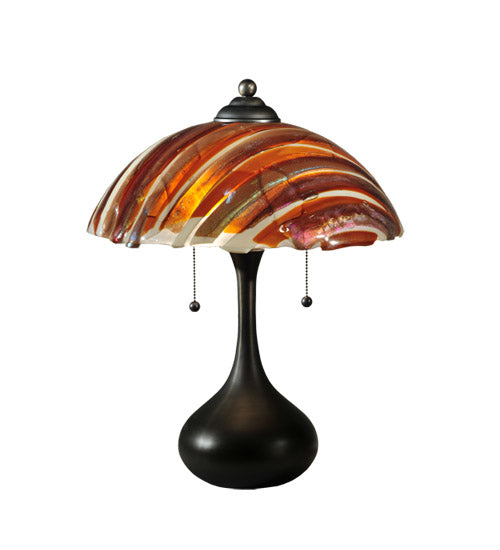 Meyda Tiffany Lighting 110445 Metro Fusion Two Light Table Lamp Lamp Bronze / Dark