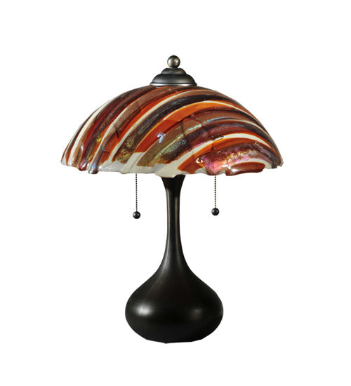 Meyda Tiffany Lighting 110445 Metro Fusion Two Light Table Lamp Lamp Bronze / Dark