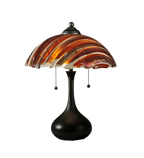 Meyda Tiffany Lighting 110445 Metro Fusion Two Light Table Lamp Lamp Bronze / Dark