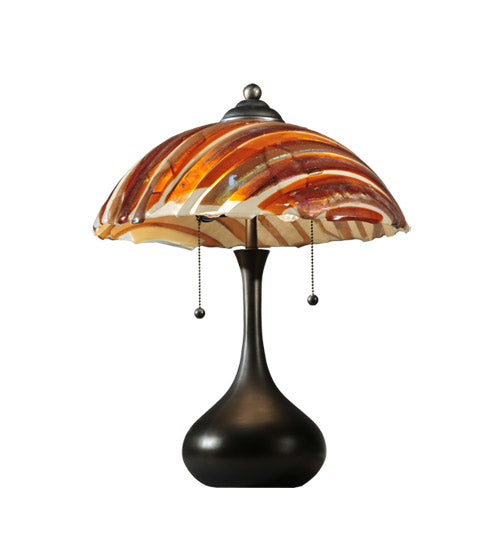 Meyda Tiffany Lighting 110445 Metro Fusion Two Light Table Lamp Lamp Bronze / Dark