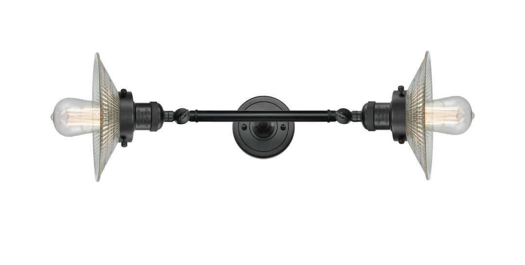 Innovations Franklin Restoration 208L-BK-G2-LED Bath Vanity Light 9 in. wide - Matte Black