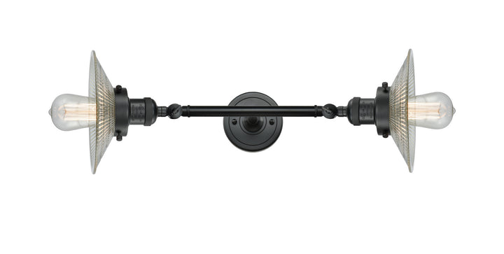 Innovations Franklin Restoration 208L-BK-G2-LED Bath Vanity Light 9 in. wide - Matte Black