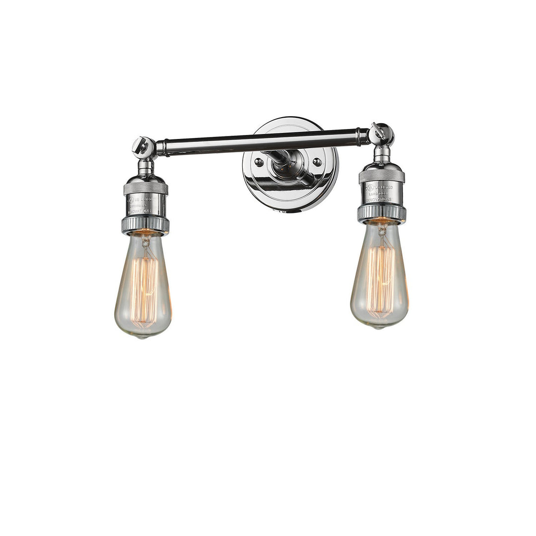 Innovations Franklin Restoration 208LNH-PC Bath Vanity Light 3 in. wide - Polished Chrome