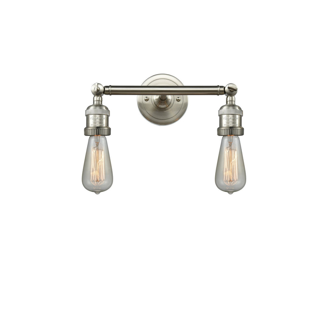 Innovations Franklin Restoration 208LNH-SN Bath Vanity Light 3 in. wide - Brushed Satin Nickel
