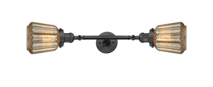Innovations Franklin Restoration 208L-OB-G146 Bath Vanity Light 7 in. wide - Oil Rubbed Bronze