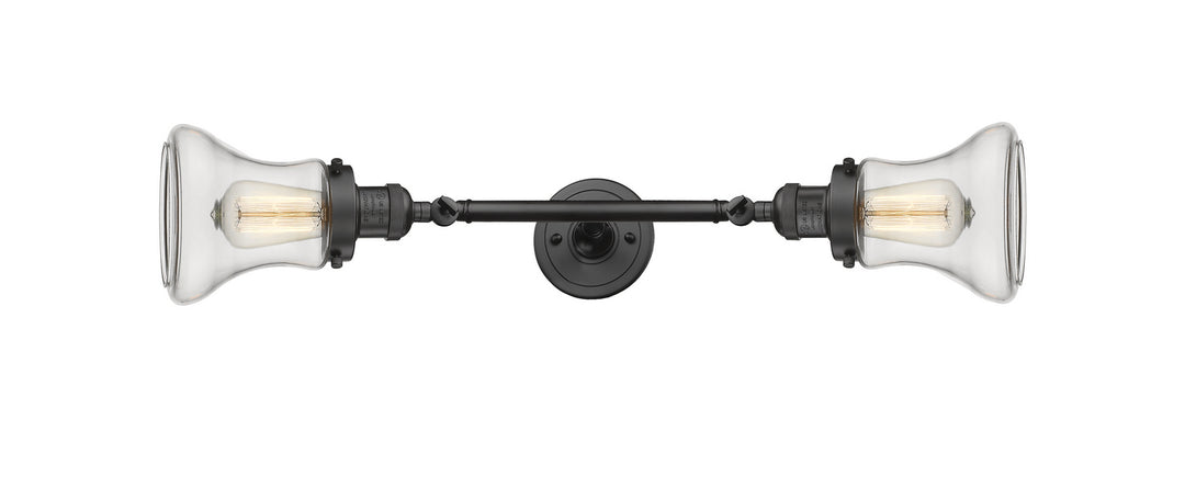 Innovations Franklin Restoration 208L-OB-G192 Bath Vanity Light 7 in. wide - Oil Rubbed Bronze