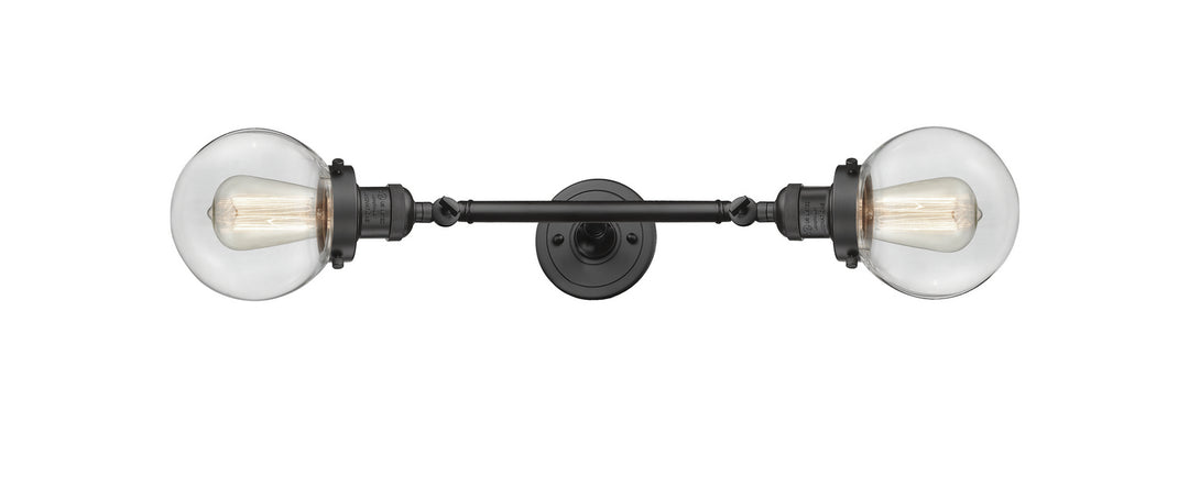 Innovations Franklin Restoration 208L-OB-G202-6-LED Bath Vanity Light 6 in. wide - Oil Rubbed Bronze