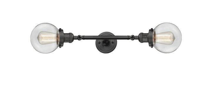 Innovations Franklin Restoration 208L-OB-G202-6-LED Bath Vanity Light 6 in. wide - Oil Rubbed Bronze