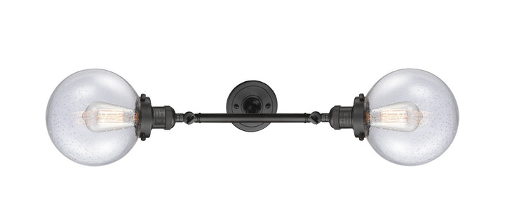 Innovations Franklin Restoration 208L-OB-G204-8-LED Bath Vanity Light 8 in. wide - Oil Rubbed Bronze