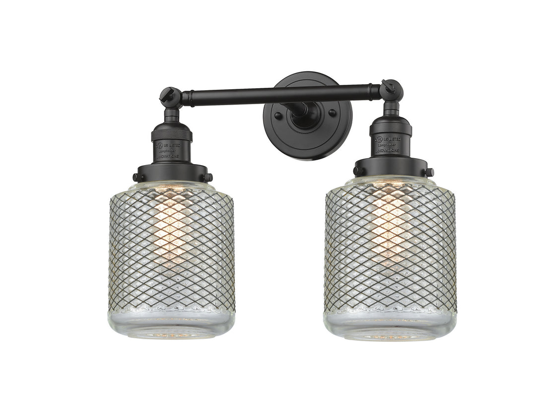 Innovations Franklin Restoration 208L-OB-G262 Bath Vanity Light 6 in. wide - Oil Rubbed Bronze