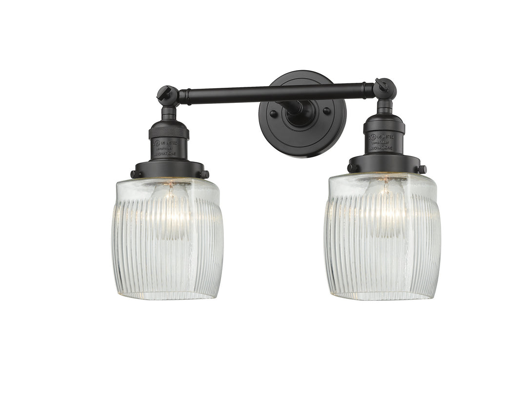 Innovations Franklin Restoration 208L-OB-G302-LED Bath Vanity Light 6 in. wide - Oil Rubbed Bronze