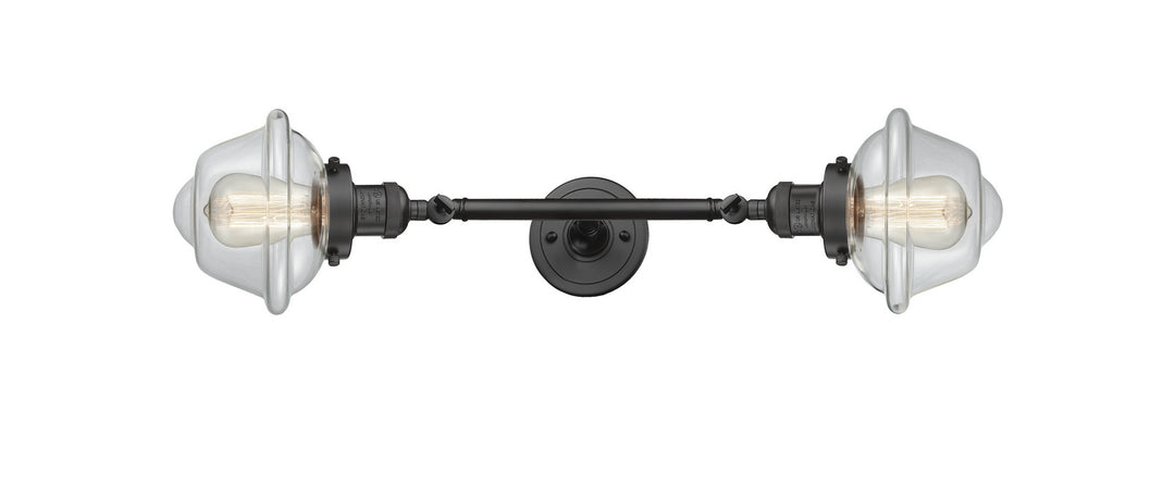 Innovations Franklin Restoration 208L-OB-G532-LED Bath Vanity Light 8 in. wide - Oil Rubbed Bronze