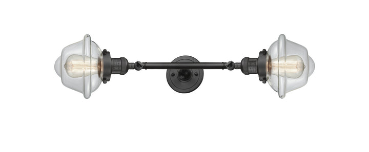 Innovations Franklin Restoration 208L-OB-G532-LED Bath Vanity Light 8 in. wide - Oil Rubbed Bronze
