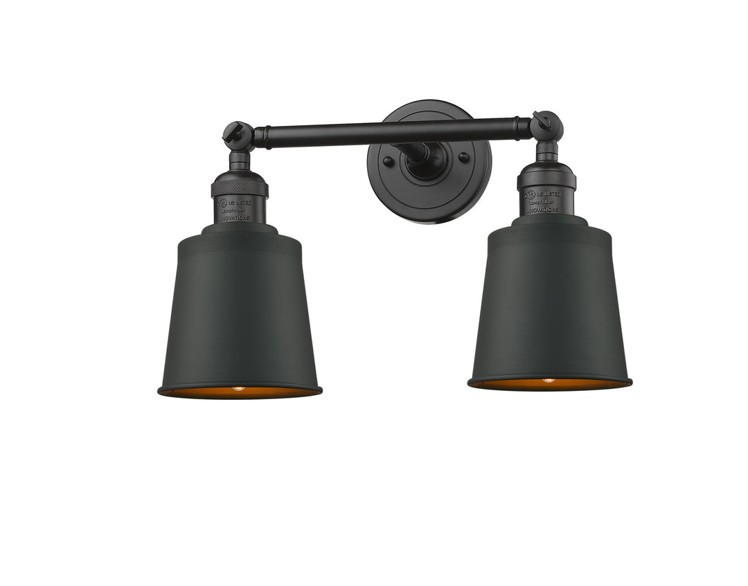 Innovations Franklin Restoration 208L-OB-M9-OB Bath Vanity Light 6 in. wide - Oil Rubbed Bronze