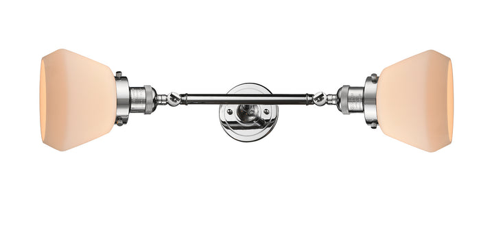 Innovations Franklin Restoration 208L-PC-G171-LED Bath Vanity Light 7 in. wide - Polished Chrome