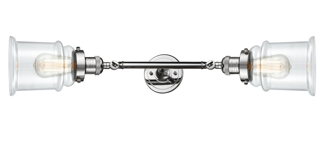 Innovations Franklin Restoration 208L-PC-G182 Bath Vanity Light 6 in. wide - Polished Chrome