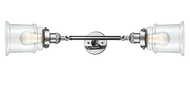 Innovations Franklin Restoration 208L-PC-G182 Bath Vanity Light 6 in. wide - Polished Chrome
