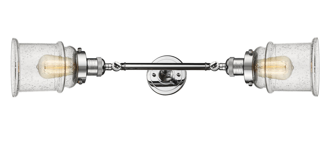 Innovations Franklin Restoration 208L-PC-G184 Bath Vanity Light 6 in. wide - Polished Chrome