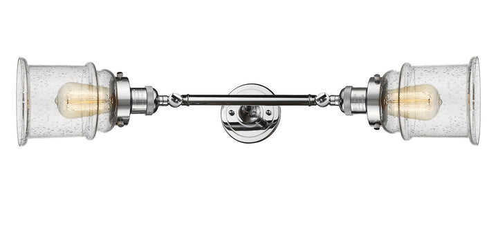 Innovations Franklin Restoration 208L-PC-G184-LED Bath Vanity Light 6 in. wide - Polished Chrome