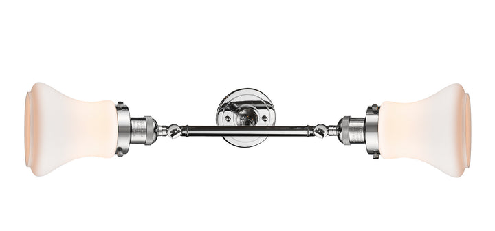 Innovations Franklin Restoration 208L-PC-G191-LED Bath Vanity Light 7 in. wide - Polished Chrome