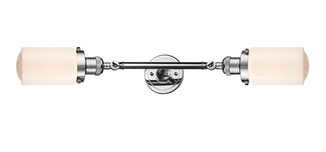 Innovations Franklin Restoration 208L-PC-G311-LED Bath Vanity Light 5 in. wide - Polished Chrome