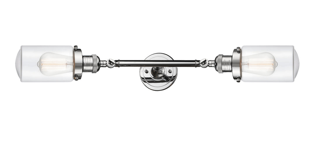 Innovations Franklin Restoration 208L-PC-G312-LED Bath Vanity Light 5 in. wide - Polished Chrome