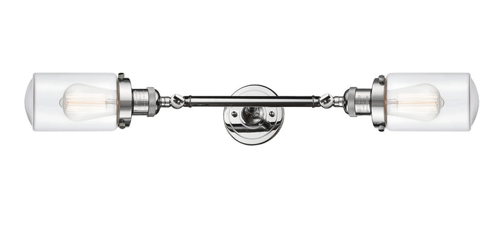 Innovations Franklin Restoration 208L-PC-G312-LED Bath Vanity Light 5 in. wide - Polished Chrome