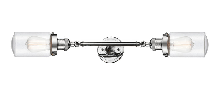 Innovations Franklin Restoration 208L-PC-G314-LED Bath Vanity Light 5 in. wide - Polished Chrome