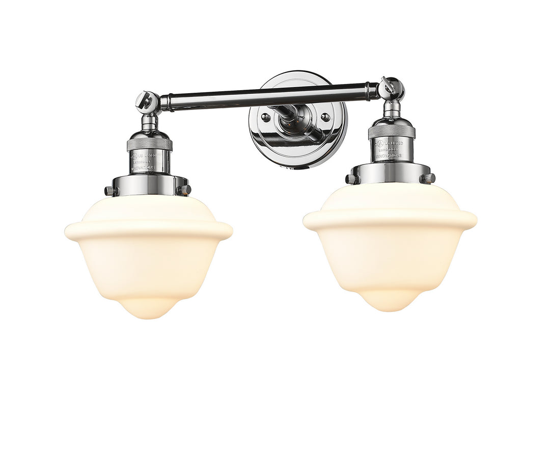 Innovations Franklin Restoration 208L-PC-G531 Bath Vanity Light 8 in. wide - Polished Chrome