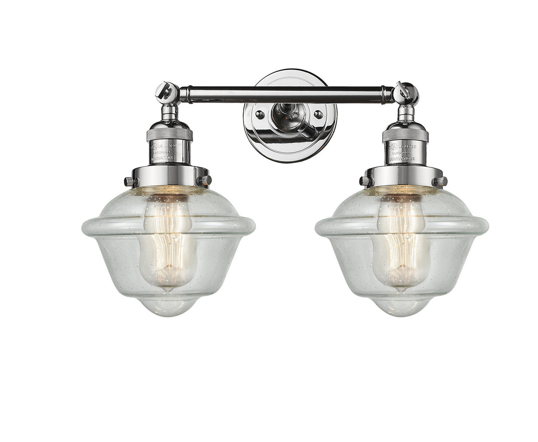 Innovations Franklin Restoration 208L-PC-G534 Bath Vanity Light 8 in. wide - Polished Chrome
