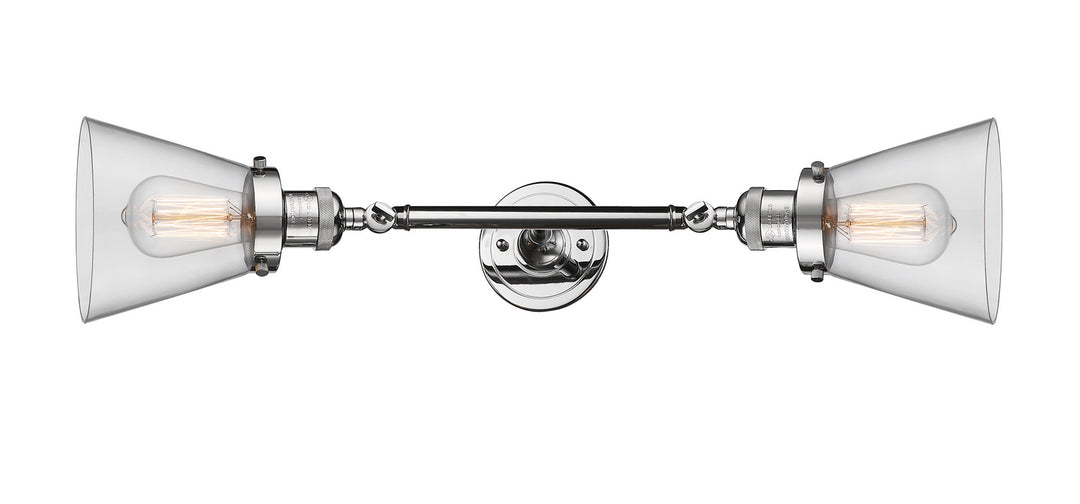 Innovations Franklin Restoration 208L-PC-G62 Bath Vanity Light 7 in. wide - Polished Chrome