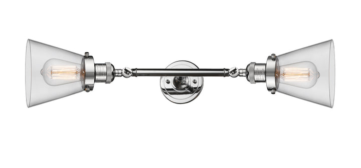 Innovations Franklin Restoration 208L-PC-G62 Bath Vanity Light 7 in. wide - Polished Chrome