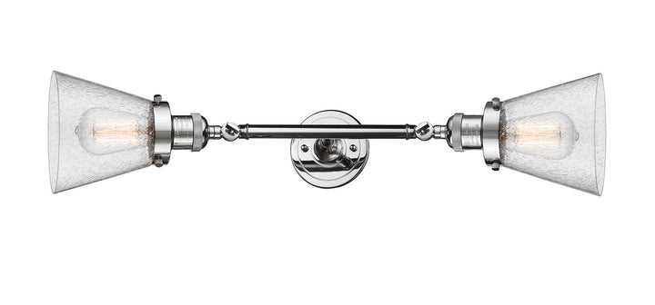 Innovations Franklin Restoration 208L-PC-G64 Bath Vanity Light 7 in. wide - Polished Chrome