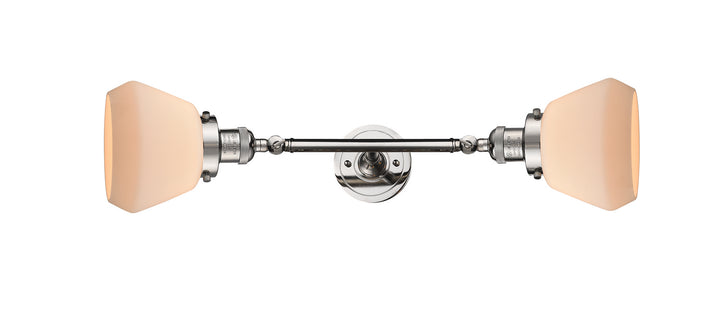 Innovations Franklin Restoration 208L-PN-G171 Bath Vanity Light 7 in. wide - Polished Nickel