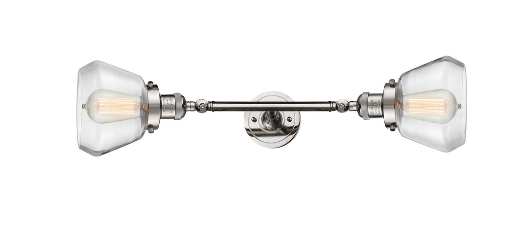 Innovations Franklin Restoration 208L-PN-G172-LED Bath Vanity Light 7 in. wide - Polished Nickel