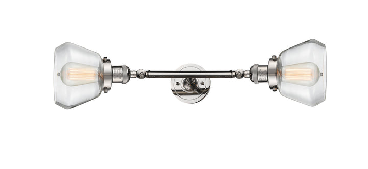Innovations Franklin Restoration 208L-PN-G172-LED Bath Vanity Light 7 in. wide - Polished Nickel