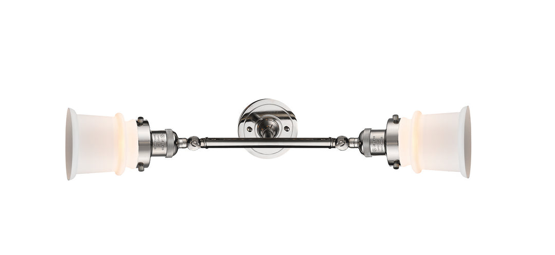 Innovations Franklin Restoration 208L-PN-G181S-LED Bath Vanity Light 6 in. wide - Polished Nickel
