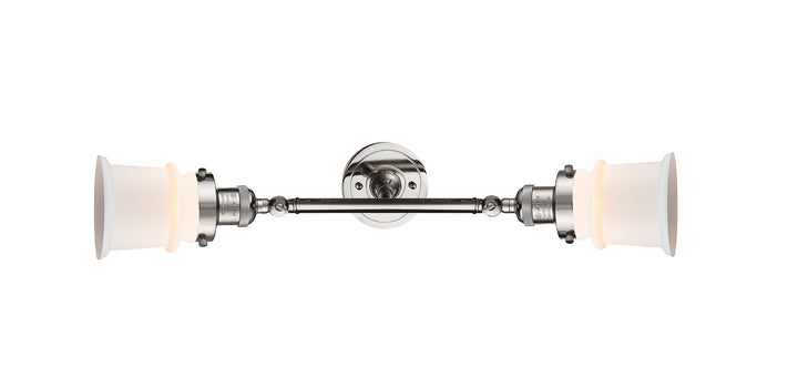 Innovations Franklin Restoration 208L-PN-G181S-LED Bath Vanity Light 6 in. wide - Polished Nickel